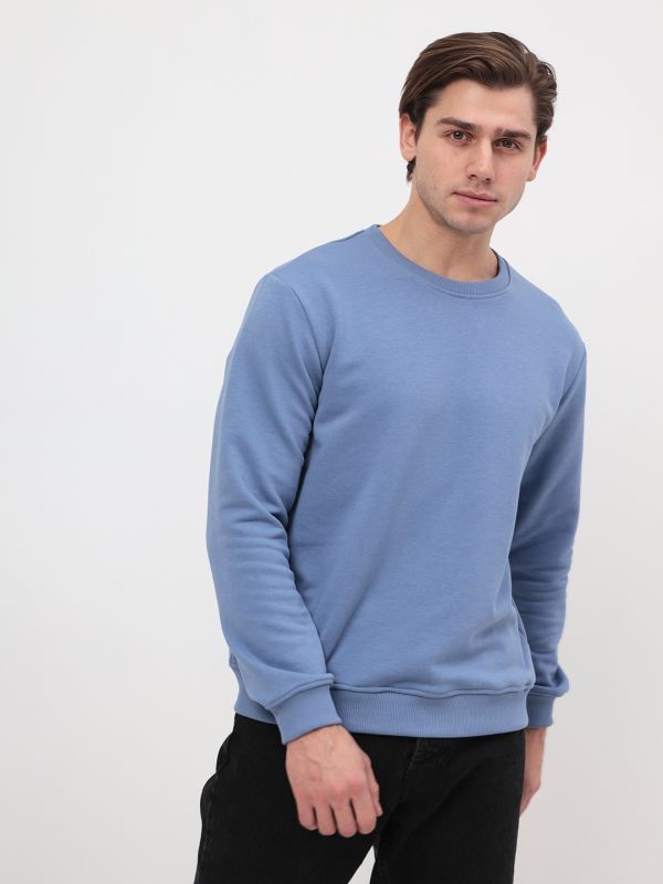 Men's sweatshirt GREG G121-OZ03-51 (denim)