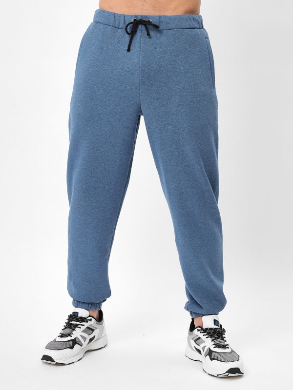 Men's knitted trousers GREG G-TRK-001K-blue jeans m.