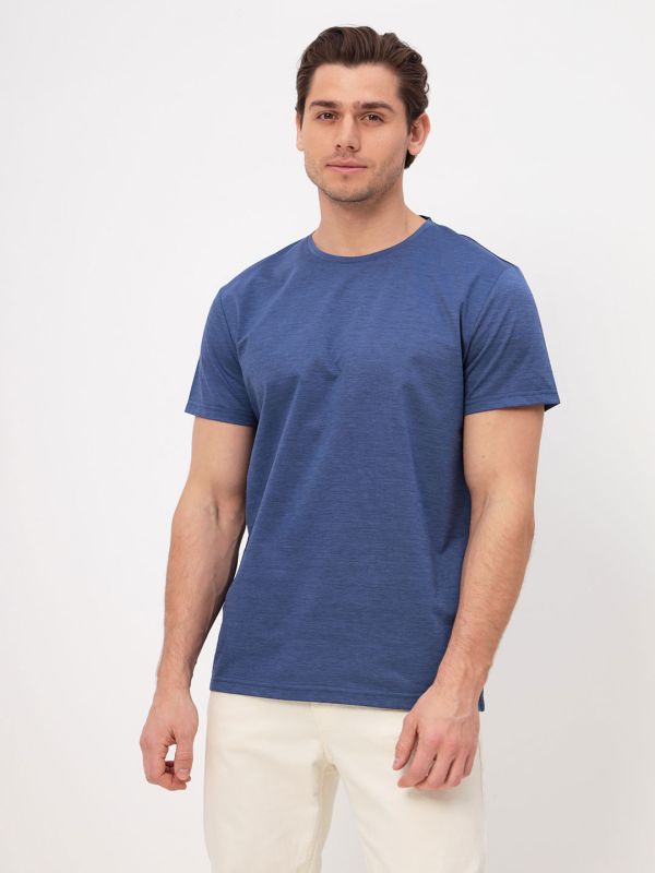 Men's short sleeve T-shirt GREG G145-PM4T-LT1631 (blue)