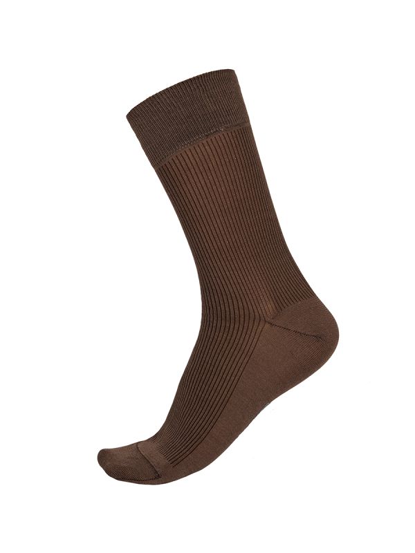 Men's socks (5 pairs per pack) CARPENTER Cr-20/01 cocoa