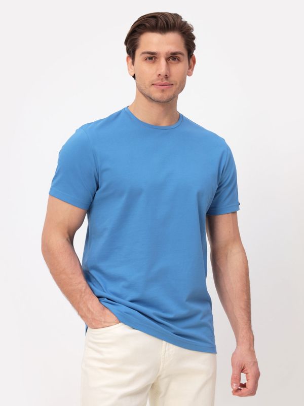 Men's short sleeve T-shirt GREG G145-PO4T-SA5047 (jeans)